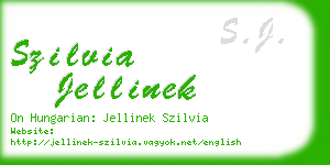 szilvia jellinek business card